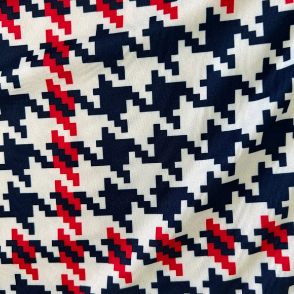 SanSoleil Top Golf 1/4 zip Red White Blue long sleeve Small - Picture 4 of 8